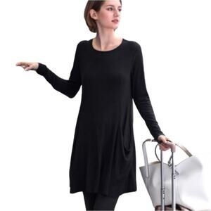 Betabrand Black Long Sleeve Dress